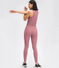 Ensembles de yoga pour femmes Hauts de sport 2 pièces pour la remise en forme d'entraînement Personnaliser avec des leggings sans couture