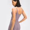 Leggings de yoga entraînement personnalisé sans couture taille haute surdimensionné côtelé logo imprimé leggings de gymnastique pour femmes