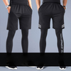 Collants de fitness pour hommes en cours d'exécution pantalons de compression de vêtements de sport leggings de basket-ball pantalons courts haute élastique et à séchage rapide en gros
