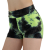 Sans couture Tie Dye Femmes Personnaliser Short D'entraînement Taille Haute Butt Push Up Tummy Control Gym Fitness Sexy Running Short