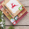 Coffrets cadeaux de Noël avec couvercles pour emballer les vêtements et autocollants d'étiquettes de Noël (taille assortie pour emballer des robes, pulls, manteaux et vêtements cadeau de vacances de Noël)