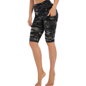 Sans couture Tie Dye Femmes Personnaliser Short D'entraînement Taille Haute Butt Push Up Contrôle Du Ventre Serré Gym avec Poche Fitness Sexy Running Short