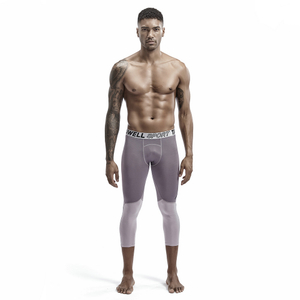 Pantalons de sport à la mode, pantalons de survêtement en maille pour hommes, collants de yoga à blocage de couleur en gros en stock