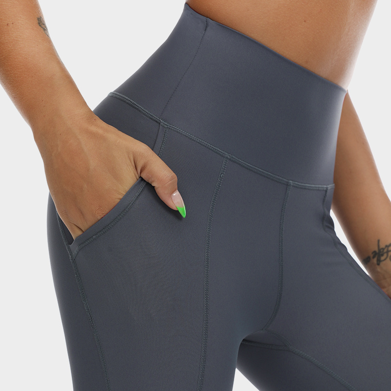 Leggings de yoga pour femmes Entraînement de sport en gros personnalisé avec poches Legging de style nouvel an