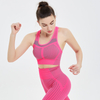 Ensembles de yoga 2 pièces dos croisé sport soutiens-gorge pour entraînement fitness personnaliser spaghetti sangle sans couture leggings femmes vêtements