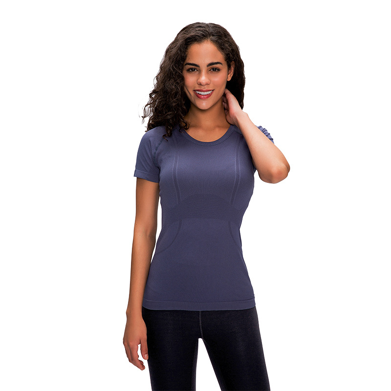Personnaliser la chemise à manches courtes pour femmes Dry Cool Fitness Running Workout T-Shirts Outdoor Sportswear Lifestyle