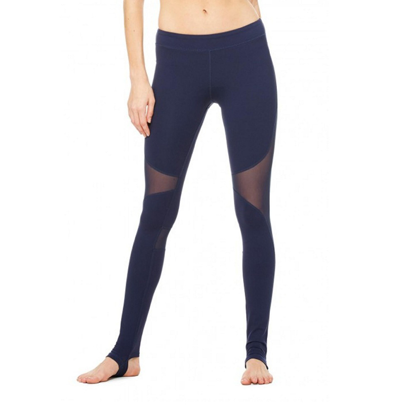 Femmes Yoga Mesh Pantalon Taille Haute Butt Push Up Tummy Control Squat Preuve En Plein Air Gym Sports Workout Leggings