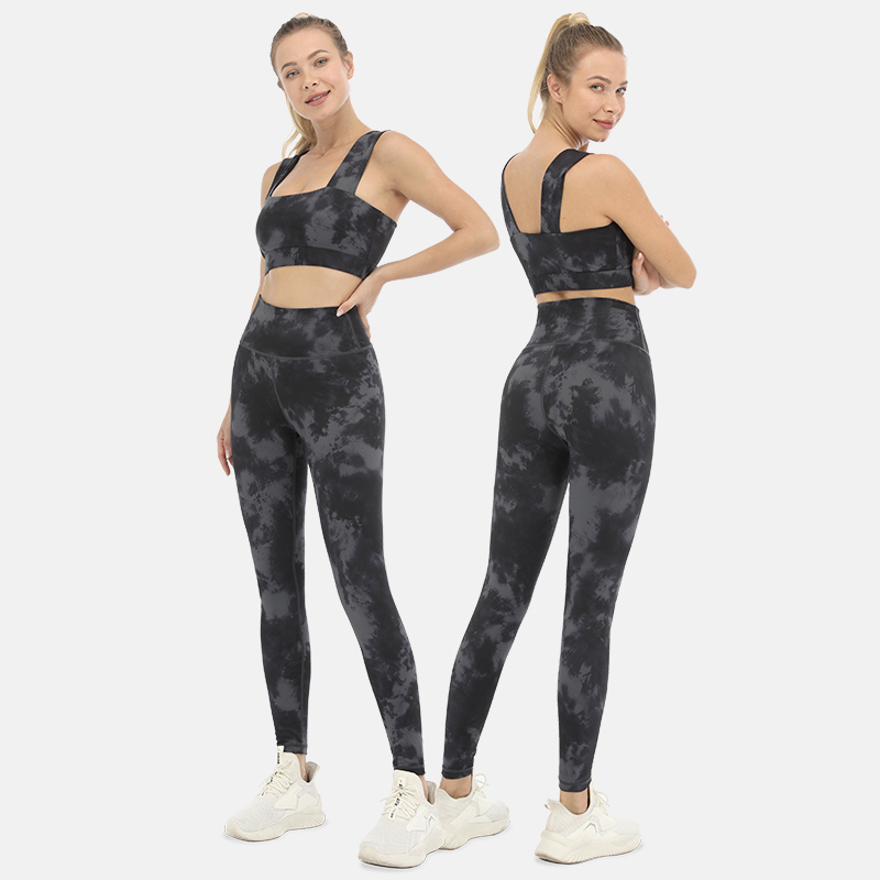 Ensembles de yoga sans couture pour femmes 2 pièces Soutiens-gorge de sport personnalisés Fitness Gym Entraînement sportif Taille haute Contrôle du ventre Leggings en gros