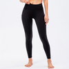 Leggings de yoga pour femmes entraînement personnalisé grande taille sans couture taille haute côtelé logo imprimé Legging de gymnastique avec poches
