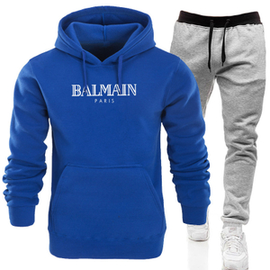 Pull à capuche imprimé pour hommes et femmes + pantalon en molleton automne et hiver veste chaude costume de sport