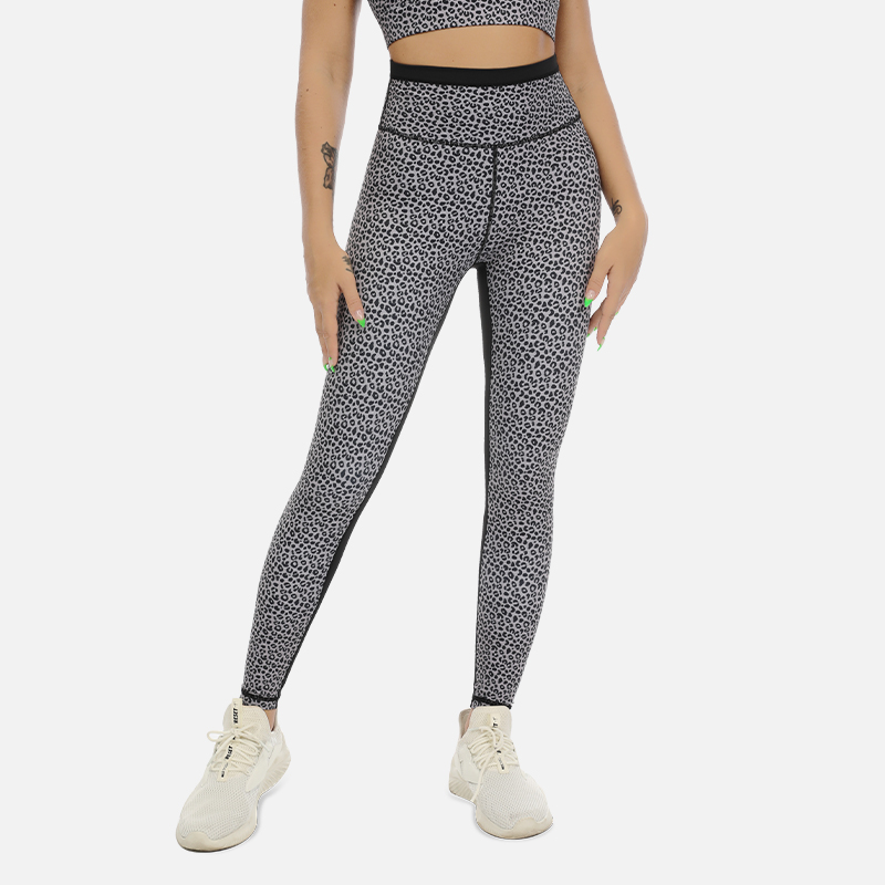 Femmes Noir Léopard Imprimé Animal Leggings De Yoga Personnalisé En Gros Ensemble de 20 Livraison Gratuite Gym Sports Entraînement Sans Couture Nouvel An Style Legging